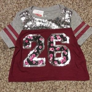 Justice crop top shirt